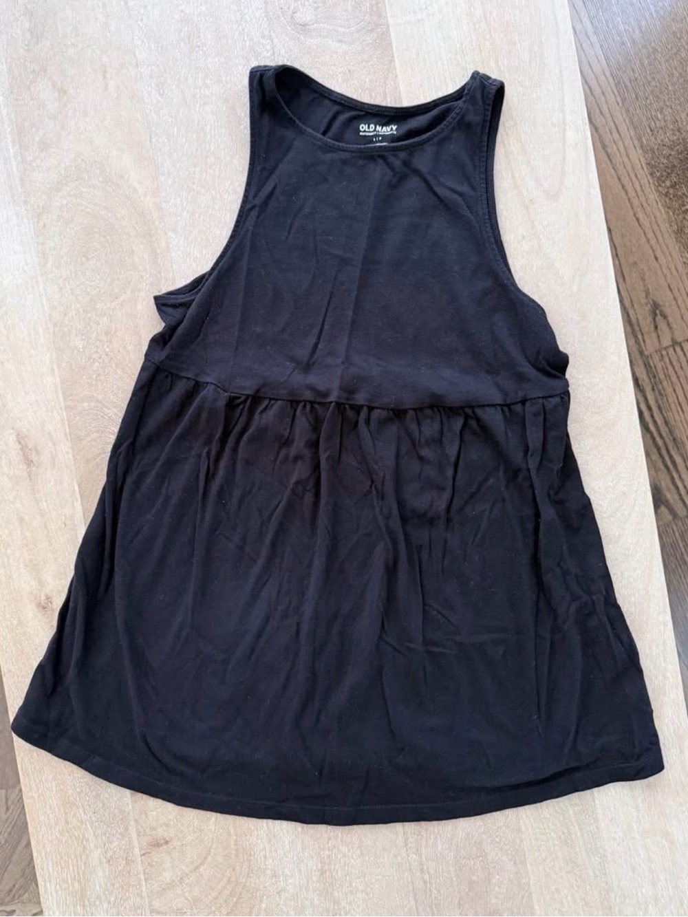 Old Navy Maternity Black Sleeveless Babydoll Tank-Top